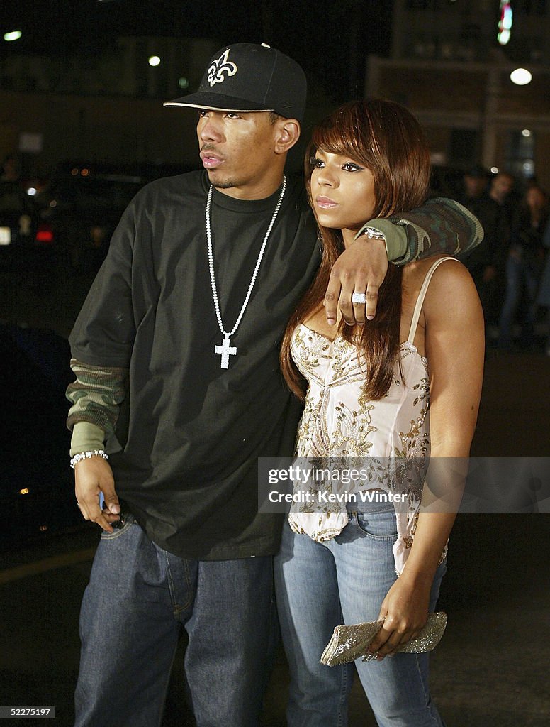 The Inc Records artist Ashanti , with record producer Chink Santana