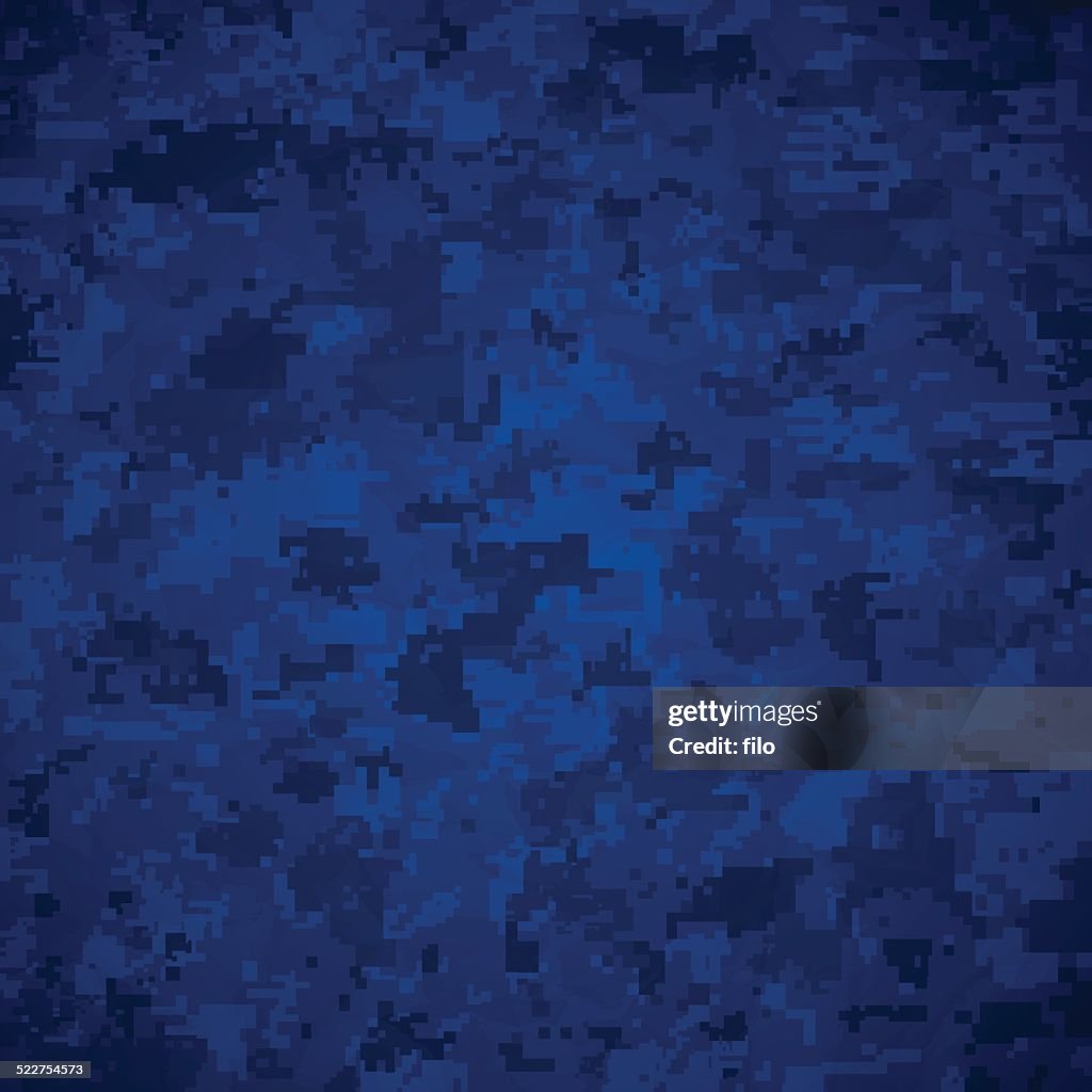 Blue Camoflage Pattern