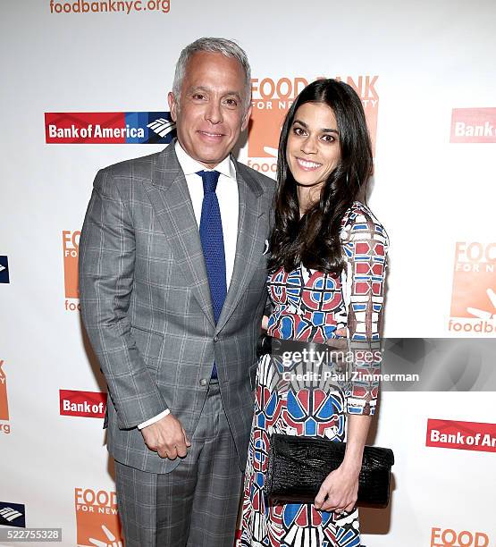 Chef Geoffrey Zakarian and Margaret Anne Williams attend the 2016 Food Bank For New York Can-Do Awards Dinner at Cipriani Wall Street on April 20,...