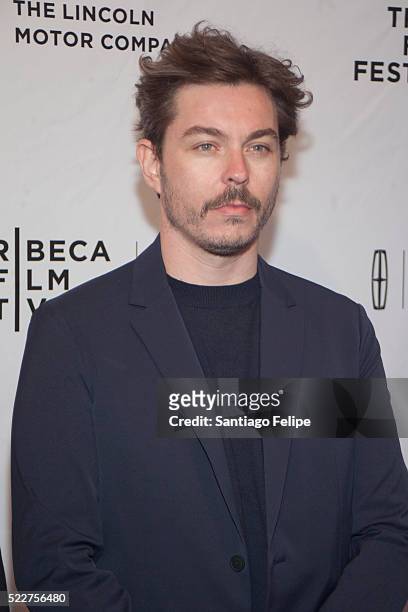 Alban Teurlai attends "Reset" New York premiere during the 2016 Tribeca Film Festival at SVA Theatre 1 on April 20, 2016 in New York City.