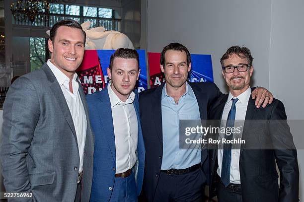 Owain Yeoman, Nick Westrate, Ian Kahn and Barry Josephson attend the Premiere of "Turn: Washington Spies" at New-York Historical Society on April 20,...
