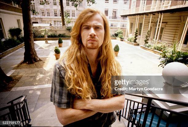 Dave Mustaine of Megadeth, portrait, London, United Kingdom, 1992.
