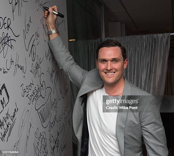 Owain Yeoman attends the AOL Build Speaker Series to discuss "TURN" at AOL Studios In New York on April 20, 2016 in New York City.