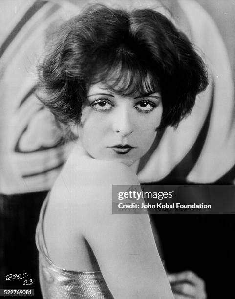 Headshot of actress Clara Bow , for Paramount Pictures, 1926.