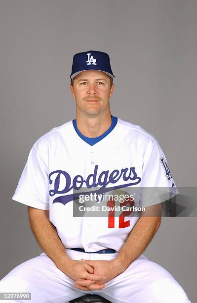 Jeff Kent of the Los Angeles Dodgers poses for a portrait during photo day at Holman Stadium on February 27, 2005 in Vero Beach, Florida.