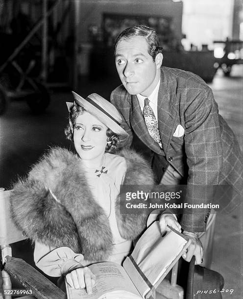 Portrait of comedy double act George Burns and Gracie Allen , with Paramount Pictures, 1932.