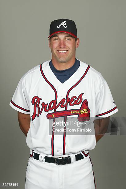 Jeff Francoeur of the Atlanta Braves poses for a portrait during photo day at CrackerJack Stadium at Disney's Wide World of Sports on February 28,...