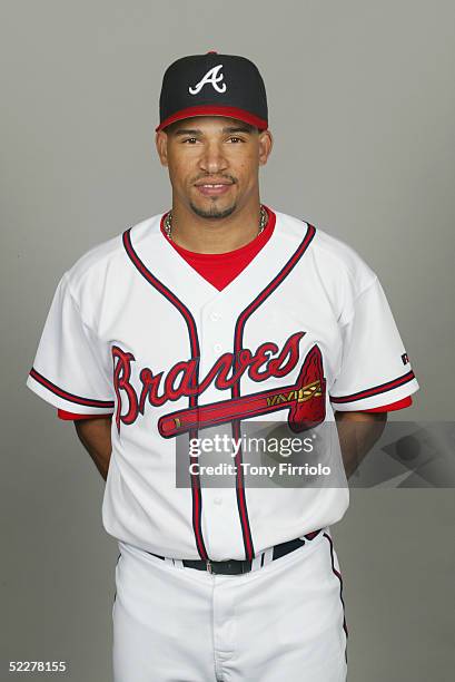 Rafael Furcal of the Atlanta Braves poses for a portrait during photo day at CrackerJack Stadium at Disney's Wide World of Sports on February 28,...