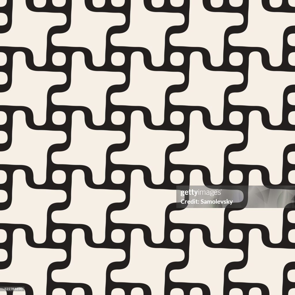 Cross Round Pattern Vector Seamless Rounded Line Swirl Cross Circle Pattern High-Res Vector ...