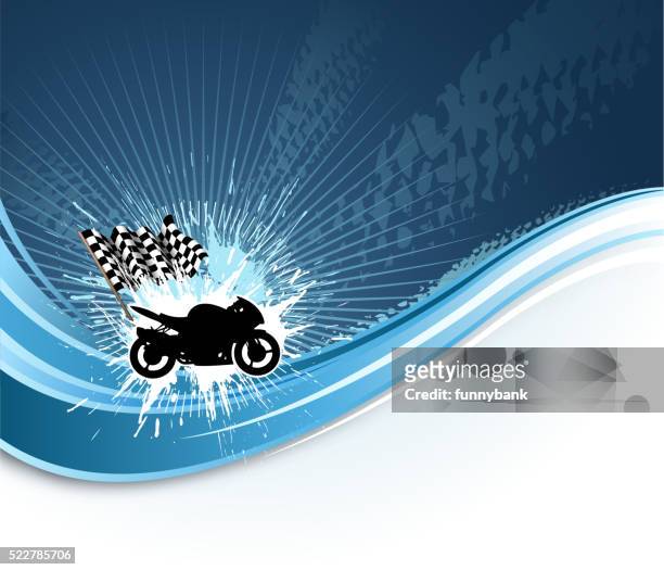 motorsport welle - motorbike flag stock-grafiken, -clipart, -cartoons und -symbole