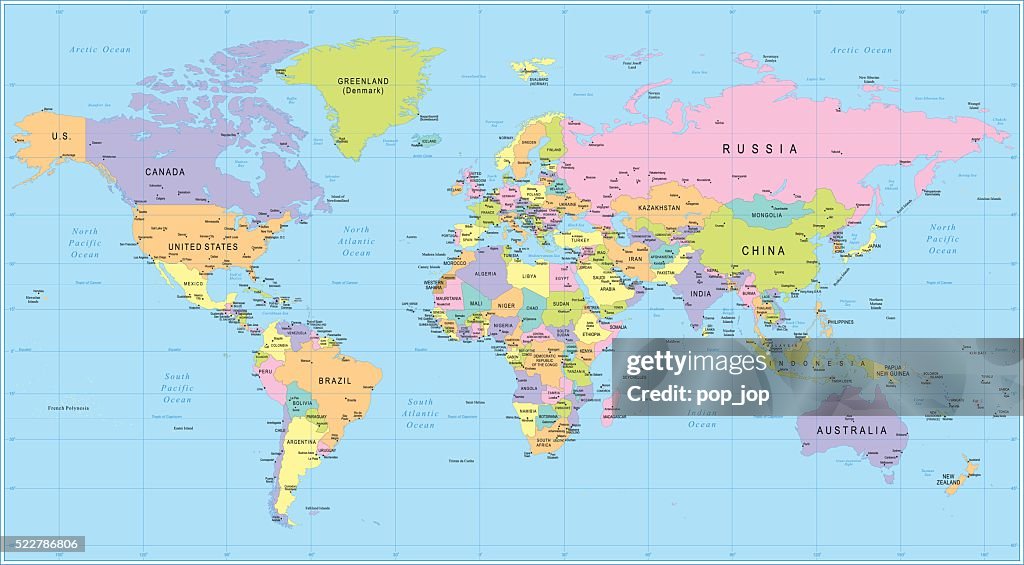 Carte du monde-illustration