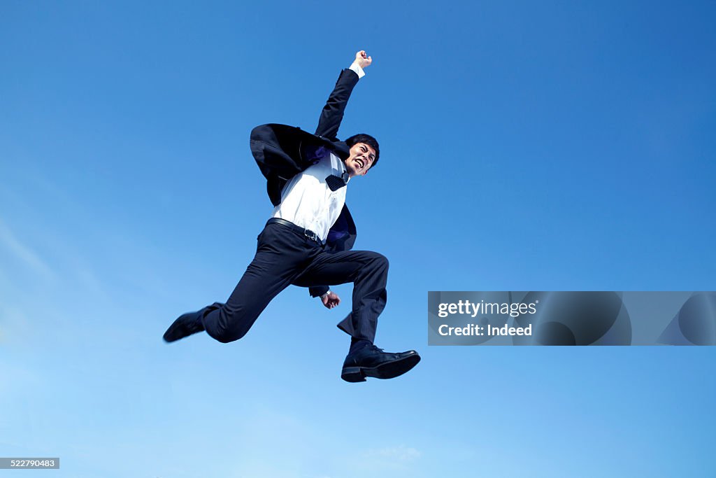 A man who jump