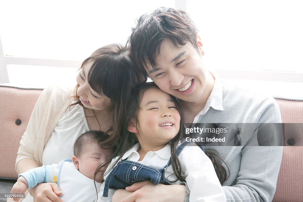Parents Who Hug Children High-Res Stock Photo - Getty Images