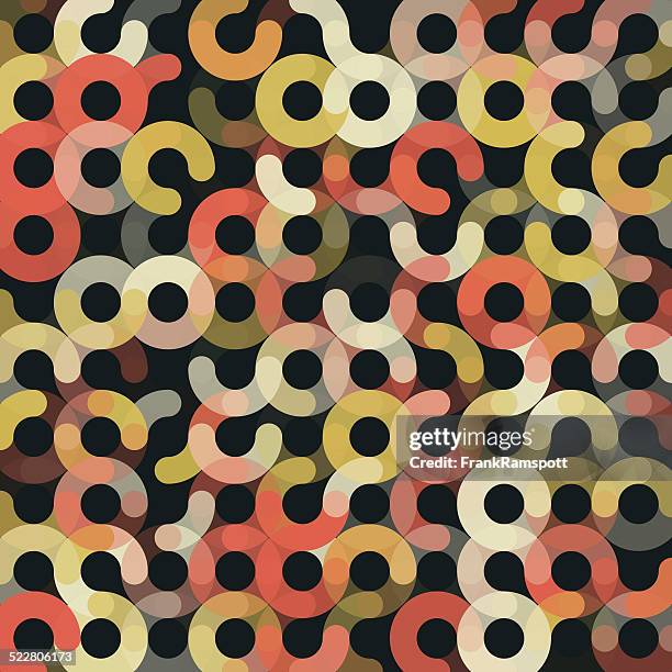Circle Pattern In Square Vintage Geometric Circle Pattern Square High-Res Vector Graphic - Getty ...