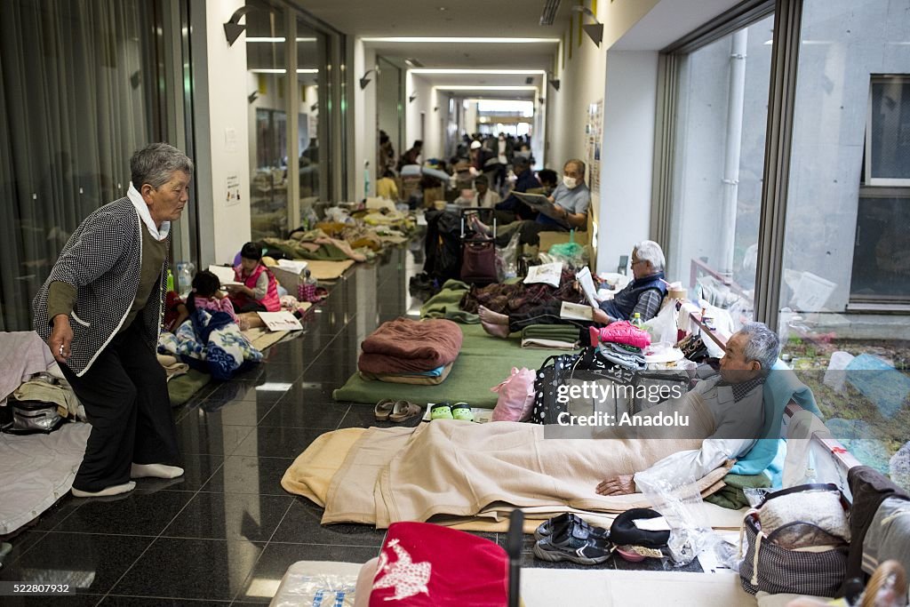 Earthquakes' aftermath in Japan