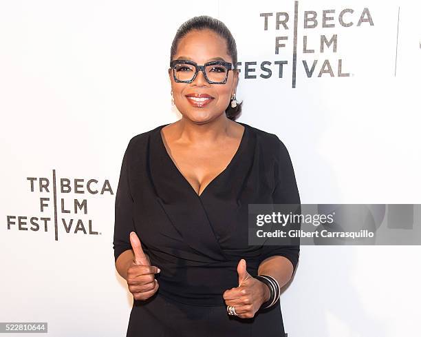 Media proprietor, actress, producer, talk show host and philanthropist Oprah Winfrey attends Tribeca Tune In: 'Greenleaf' Screening during 2016...