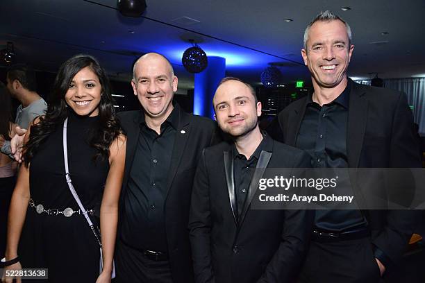 Anton Winkler, Frederick Zemmar and Eric Lemaire attend LA NUIT by Sofitel Los Angeles at Beverly Hills at Sofitel Hotel on April 20, 2016 in Los...