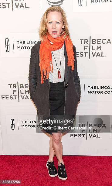 Actress Amy Hargreaves attends 'A Hologram For The King' World Premiere during 2016 Tribeca Film Festival at John Zuccotti Theater at BMCC Tribeca...