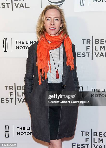 Actress Amy Hargreaves attends 'A Hologram For The King' World Premiere during 2016 Tribeca Film Festival at John Zuccotti Theater at BMCC Tribeca...