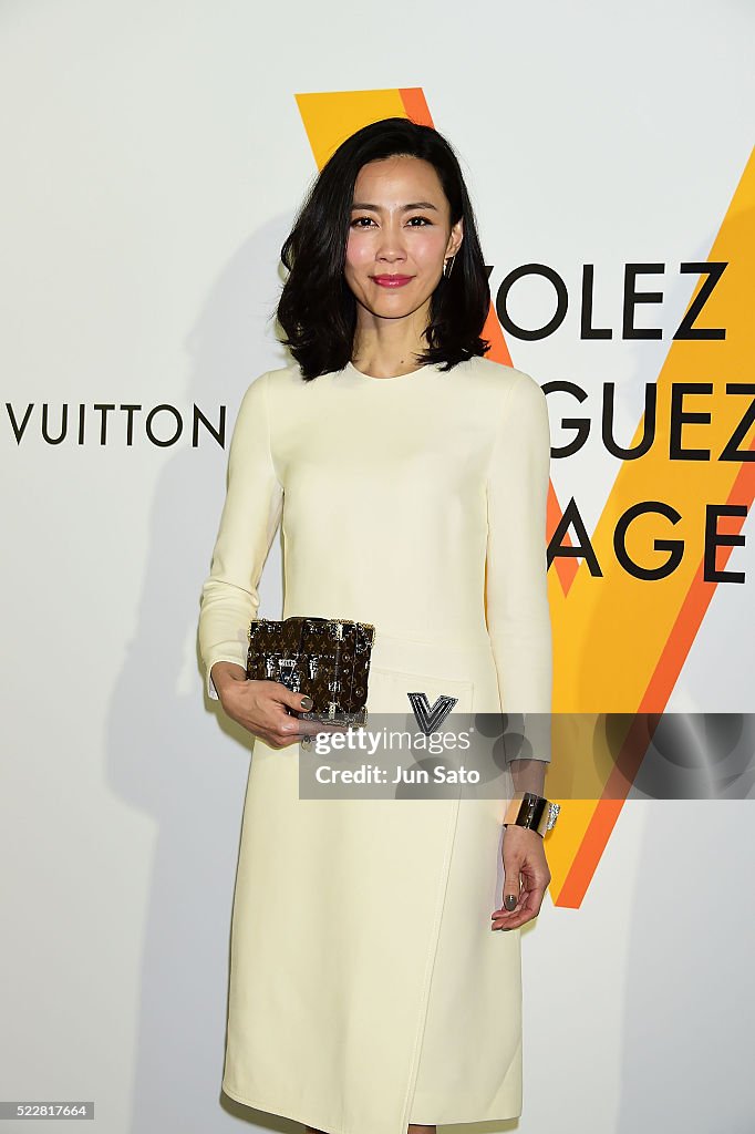 Actress Yoshino Kimura attends the Louis Vuitton Exhibition Volez