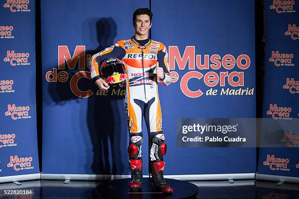 Marc Marquez's Wax figure at Wax Museum on April 21, 2016 in Madrid, Spain.