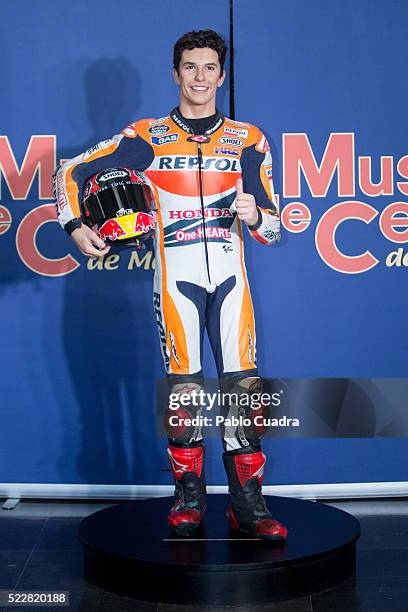 Marc Marquez's Wax figure at Wax Museum on April 21, 2016 in Madrid, Spain.