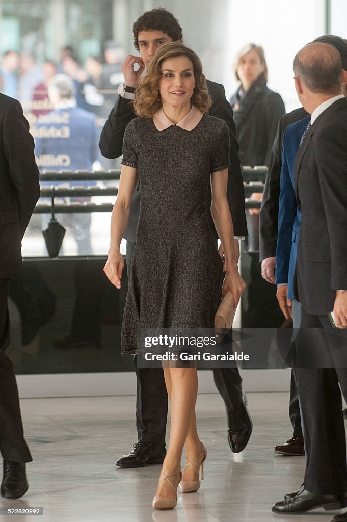 Queen Letizia Of Spain Attends 'Congress On Rare Diseases' In Bilbao