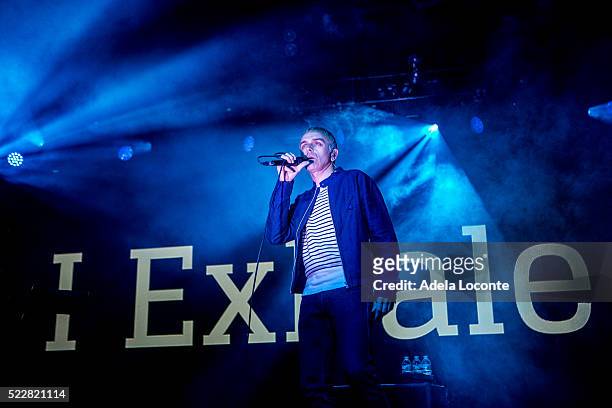 Karl Hyde of Underworld performs at Terminal 5 on April 20, 2016 in New York City.