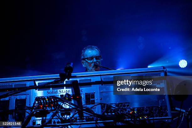 Rick Smith of Underworld performs at Terminal 5 on April 20, 2016 in New York City.