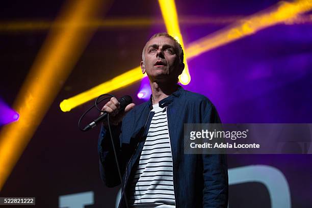 Karl Hyde of Underworld performs at Terminal 5 on April 20, 2016 in New York City.