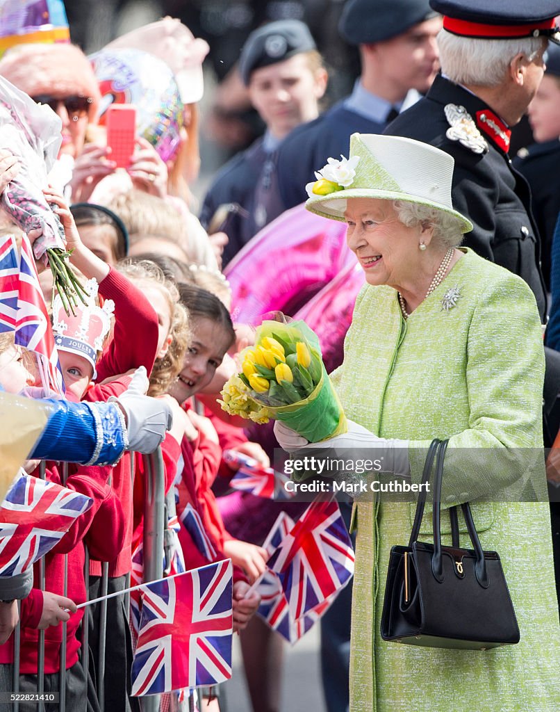 The Queen & Duke Of Edinburgh Carry Out Engagements In Windsor
