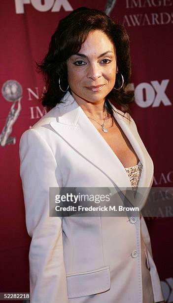 Actress Jasmine Guy attends the 36th Annual NAACP Image Awards Luncheon at the Beverly Hilton Hotel on March 5, 2005 in Beverly Hills, California.