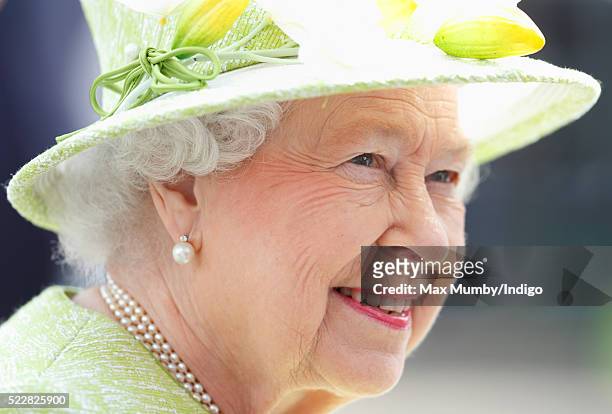 Queen Elizabeth II meets the public during her 90th Birthday Walkabout on April 21, 2016 in Windsor, England. Today is Queen Elizabeth II's 90th...
