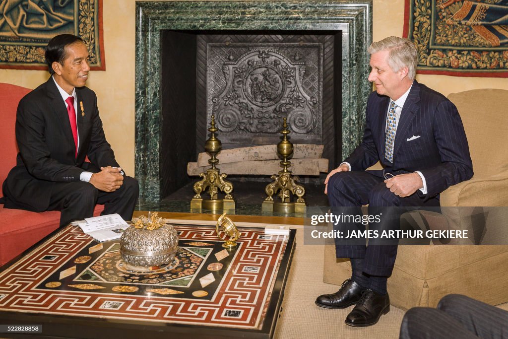 BELGIUM-INDONESIA-ROYALS-DIPLOMACY