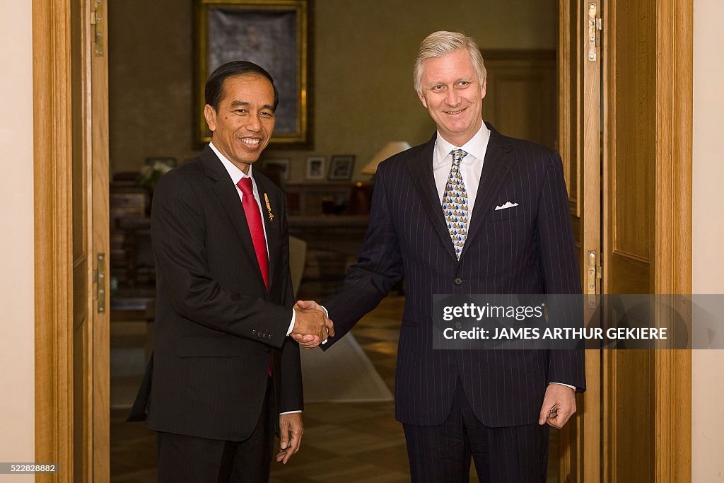 BELGIUM-INDONESIA-ROYALS-DIPLOMACY