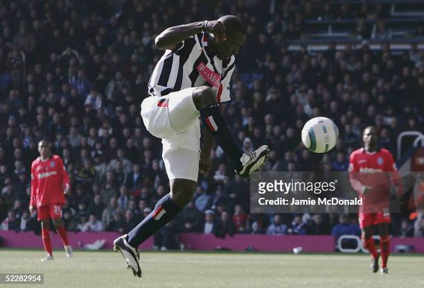 Kevin Campbell scores the second goal for West Bromwich Albion during the Barclays Premiership match between West Bromwich Albion and Birmingham City...