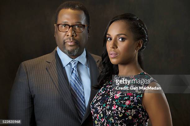 Actors Kerry Washington and Wendell Pierce are photographed for USA Today on April 2, 2016 in Los Angeles, California. PUBLISHED IMAGE.