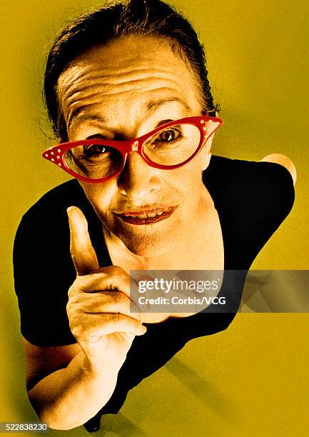 stern woman shaking her finger - shaking finger stock pictures, royalty-free photos & images