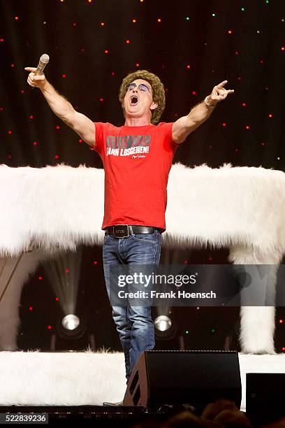 German Comedian Atze Schroeder performs live at the Tempodrom on April 17, 2016 in Berlin, Germany.