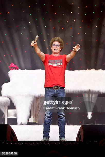 German Comedian Atze Schroeder performs live at the Tempodrom on April 17, 2016 in Berlin, Germany.