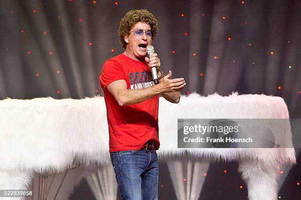 German Comedian Atze Schroeder performs live at the Tempodrom on April 17, 2016 in Berlin, Germany.