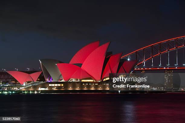 sydney opera house, chinese new year - sydney vivid stock pictures, royalty-free photos & images