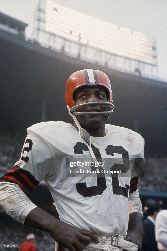 Cleveland Browns' Jim Brown On The Field