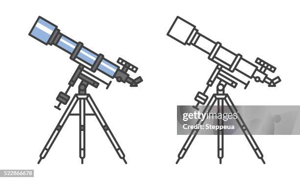 telescope icon - observatory stock illustrations