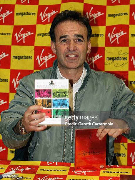 Controversial British filmmaker Nick Broomfield attends a signing session for The Nick Broomfield DVD Box Set, out today, at Virgin Megastore, Oxford...
