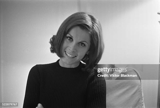 American film and television actress Stefanie Powers, London, 1964.