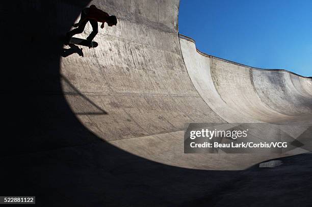 skate park - half pipe stock pictures, royalty-free photos & images