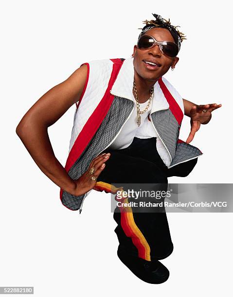 hip-hop guy - rapper isolated stock pictures, royalty-free photos & images