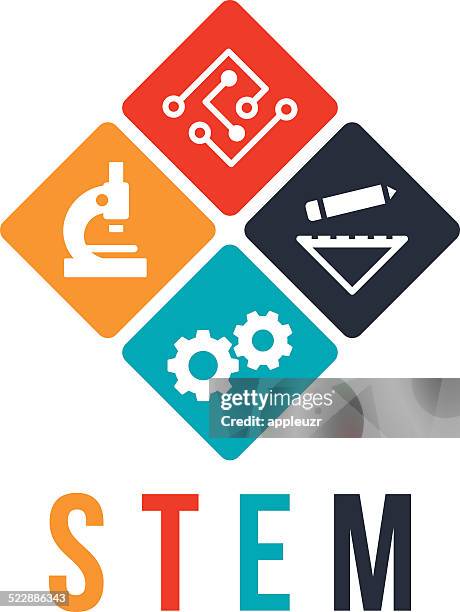 stem icons - construction and engineering stock illustrations