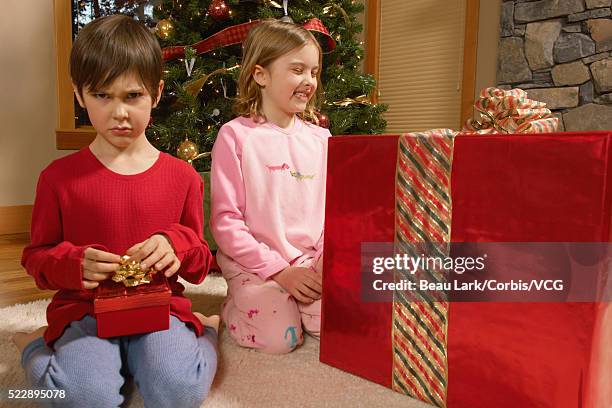 pouting boy - bad gift stock pictures, royalty-free photos & images